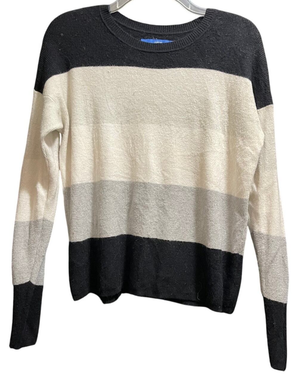 Apt 9 Men's Size Medium Striped Color Block Long Sleeve Sweater
